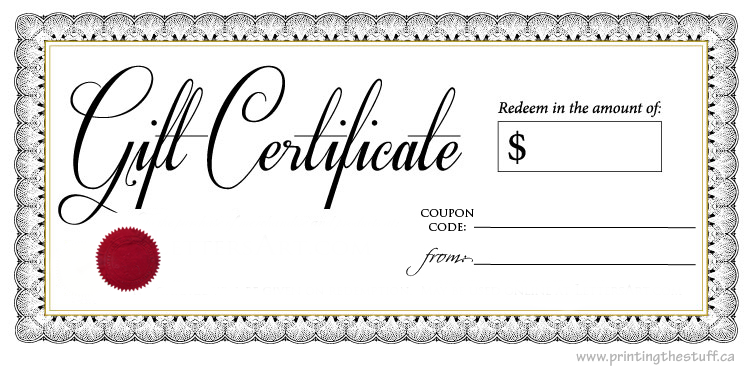 gift certificates restaurant gift cards canada printingthestuff business gift certificates