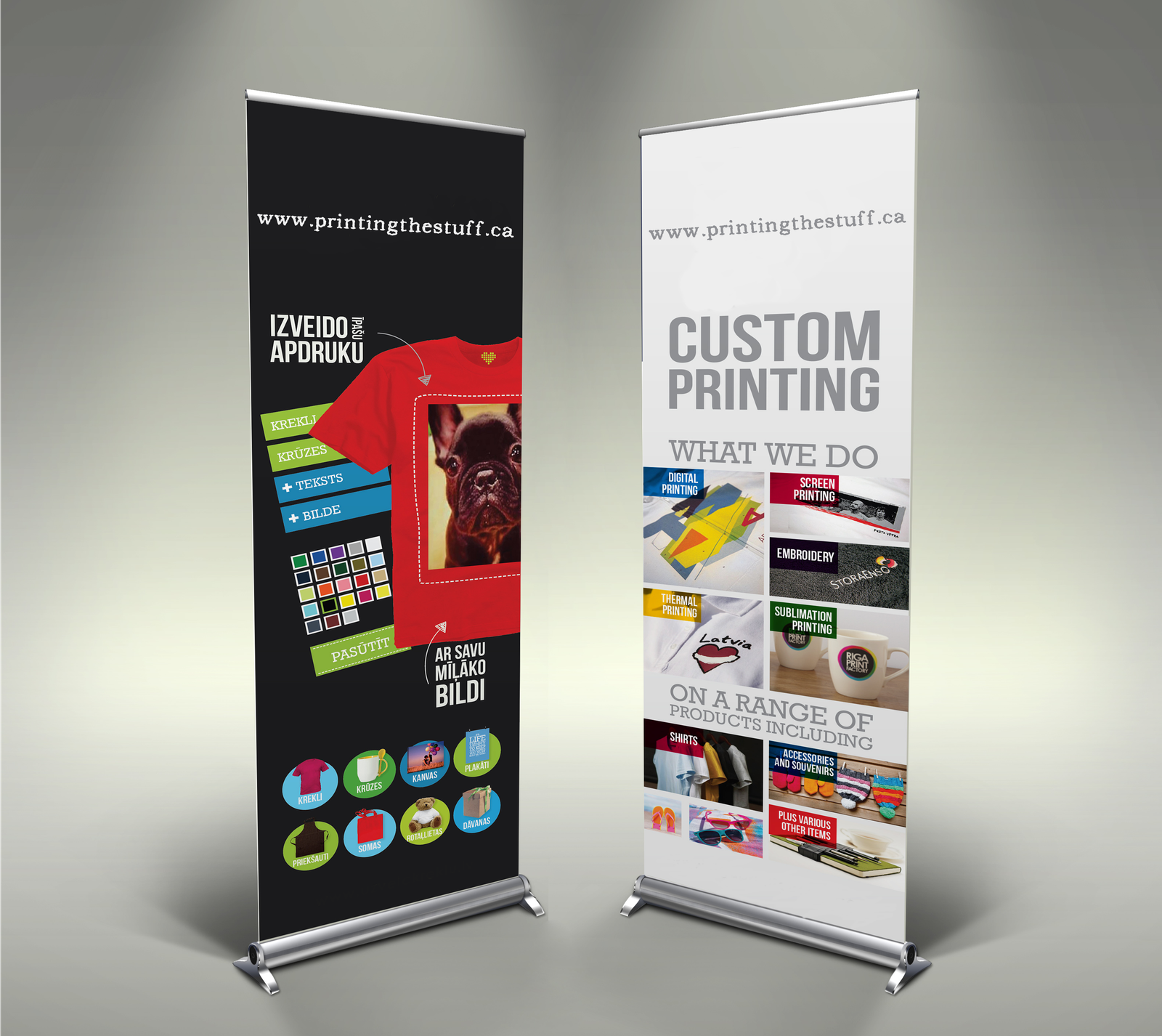 Roll Up Banner Stands Banner Stands Calgary Printingthestuff