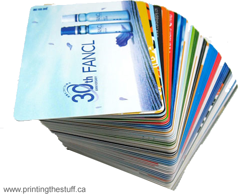 plastic printed cards